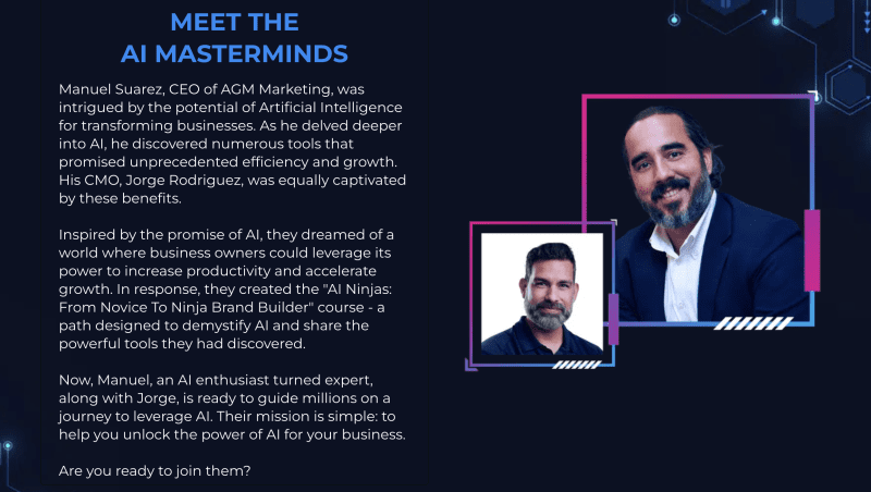 manuel suarez ai ninjas from novice to ninja brand builder 6525b57fd6b0e
