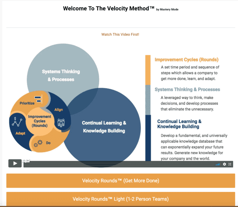mastery mode the velocity method 6525a27c3e079