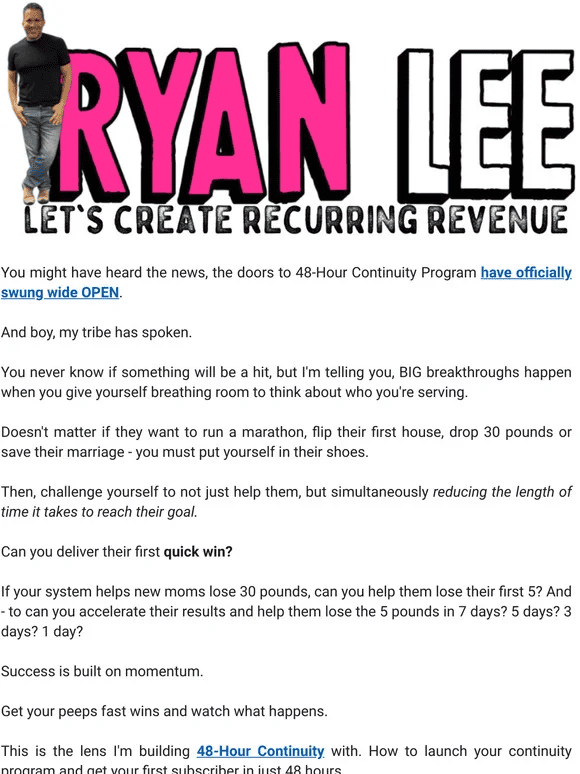 ryan lee 48 hour continuity 6525aa5457003