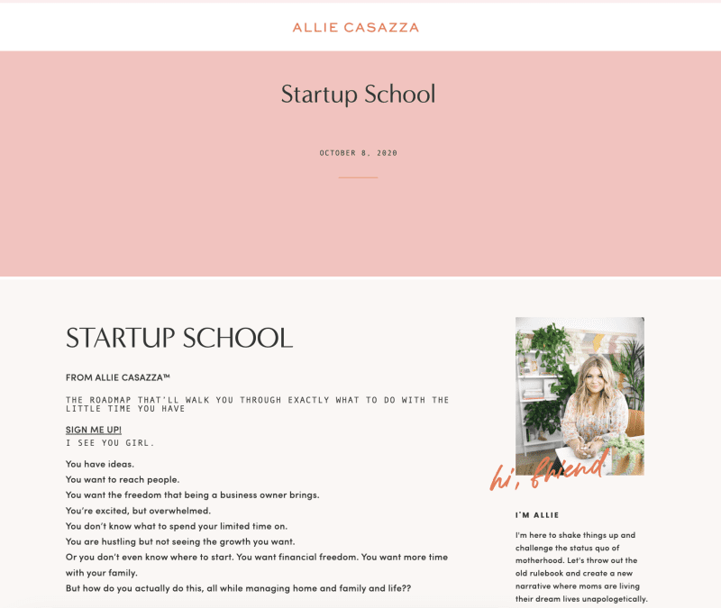 allie casazza startup school 65c35f648ca28