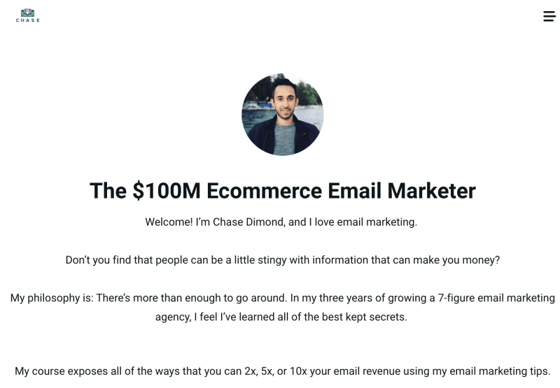 chase dimond ecommerce email marketing course 65df0fae4028e