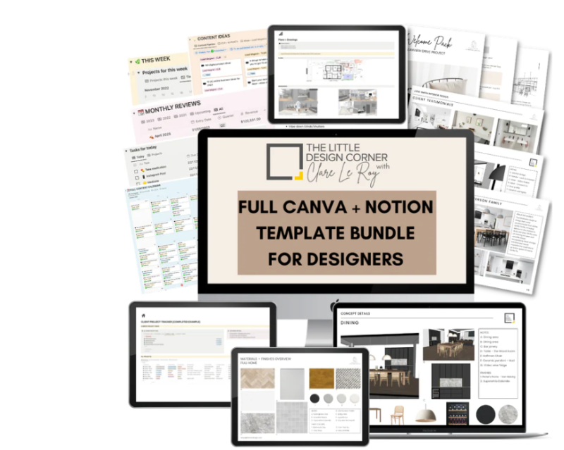 clare le roy the complete canva and notion template bundle for designers 661e4a78a368a