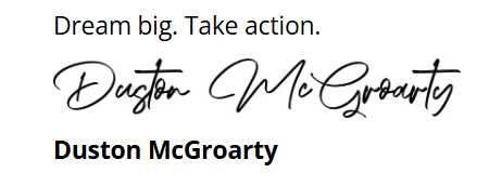 duston mcgroarty 5k a month newsletter coaching program 685e2f94a8c1a